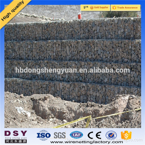 Trade assurance China Alibaba pvc coated wire mesh fence for boundary wall,galvanized wire cages rock for retaining wall